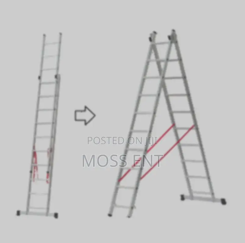 Ferral 2x17 Steps Elite 67 Double 5 Slide Ladder Aluminiu - Fer-022705