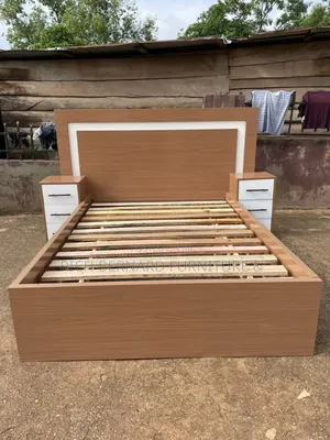 Luxury Brown Laminated Double Bed