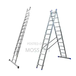 2x8 Steps Double Slide Ladder Aluminium - Lz2108
