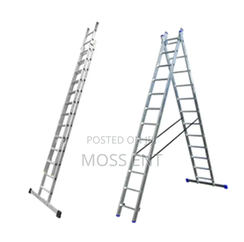 2x8 Steps Double Slide Ladder Aluminium - Lz2108
