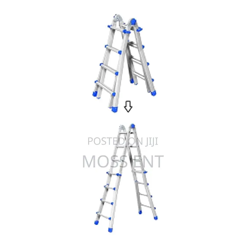 4+4 (X2) Telescopic Ladder Aluminium Multi-Purpose - Lmg3416