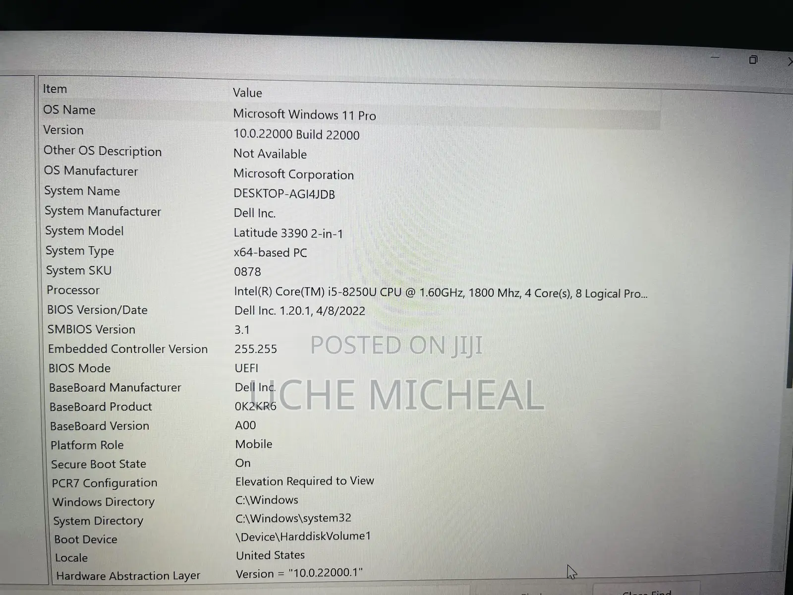 Laptop Dell Latitude 3390 8GB Intel Core i5 SSD 256GB