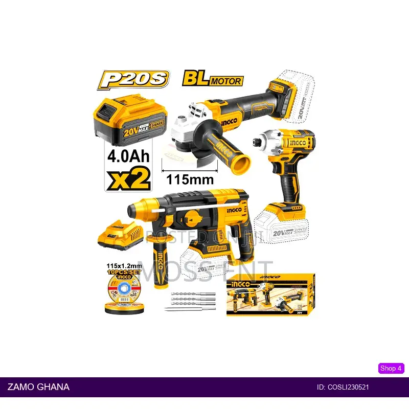 Cordless Set Rotary Hammer Grinder Driver - Cosli230521