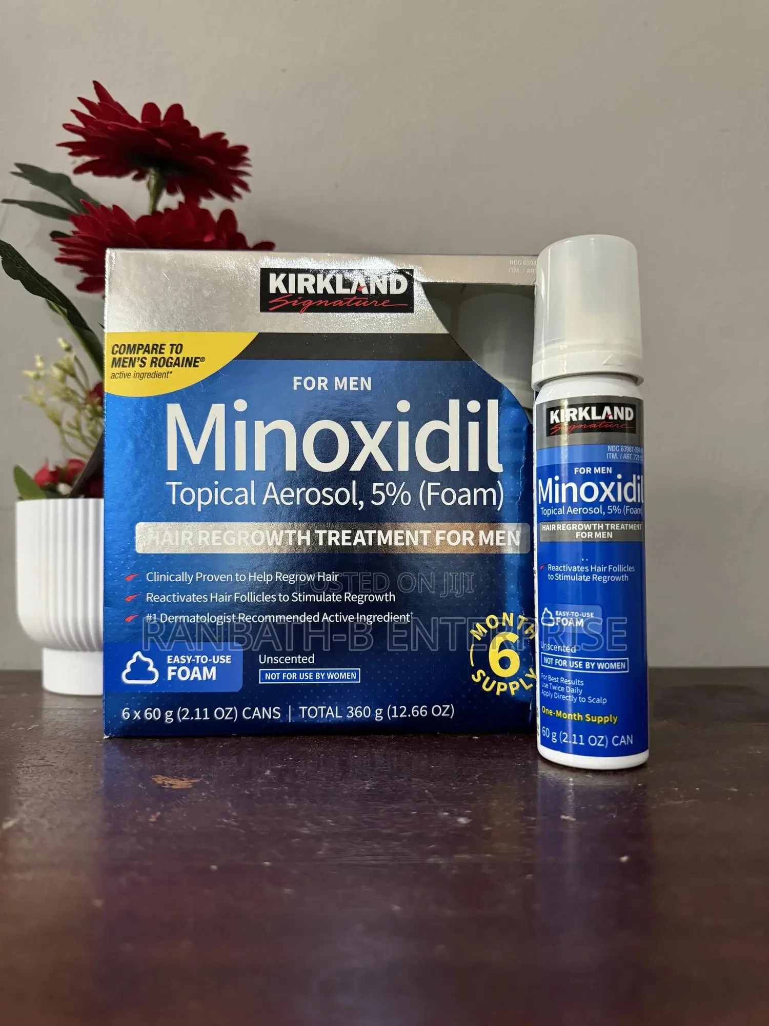 (6 Bottles) Kirkland 5% Minoxidil Foam