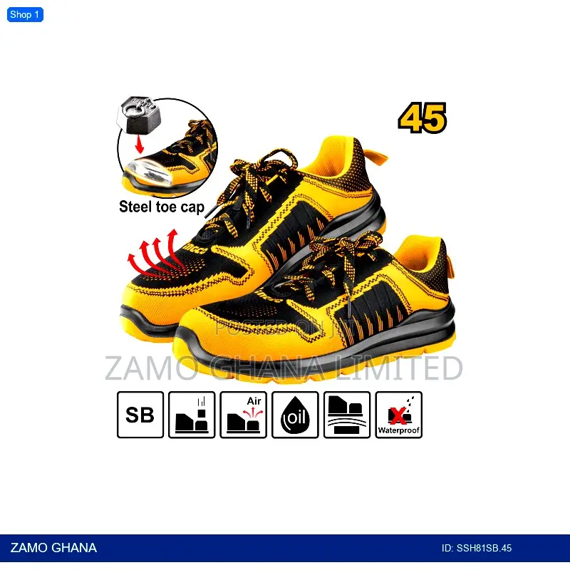 Yellow Safety Boots 45 - Ssh81sb.45