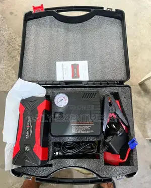 Heavy Duty Jump Starter With Built-in Air Compressor