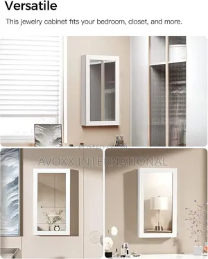 Songmics Lockable Jewelry Cabinet Armoire With Mirror
