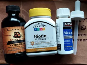 Kirkland Minoxidil,21st Century Biotin and Jamaican Black Castor Oil