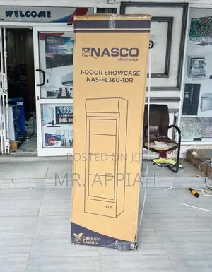 Authentic Nasco Single Door Display Fridge(Nas-Fl360-1dr-1)Glass Door