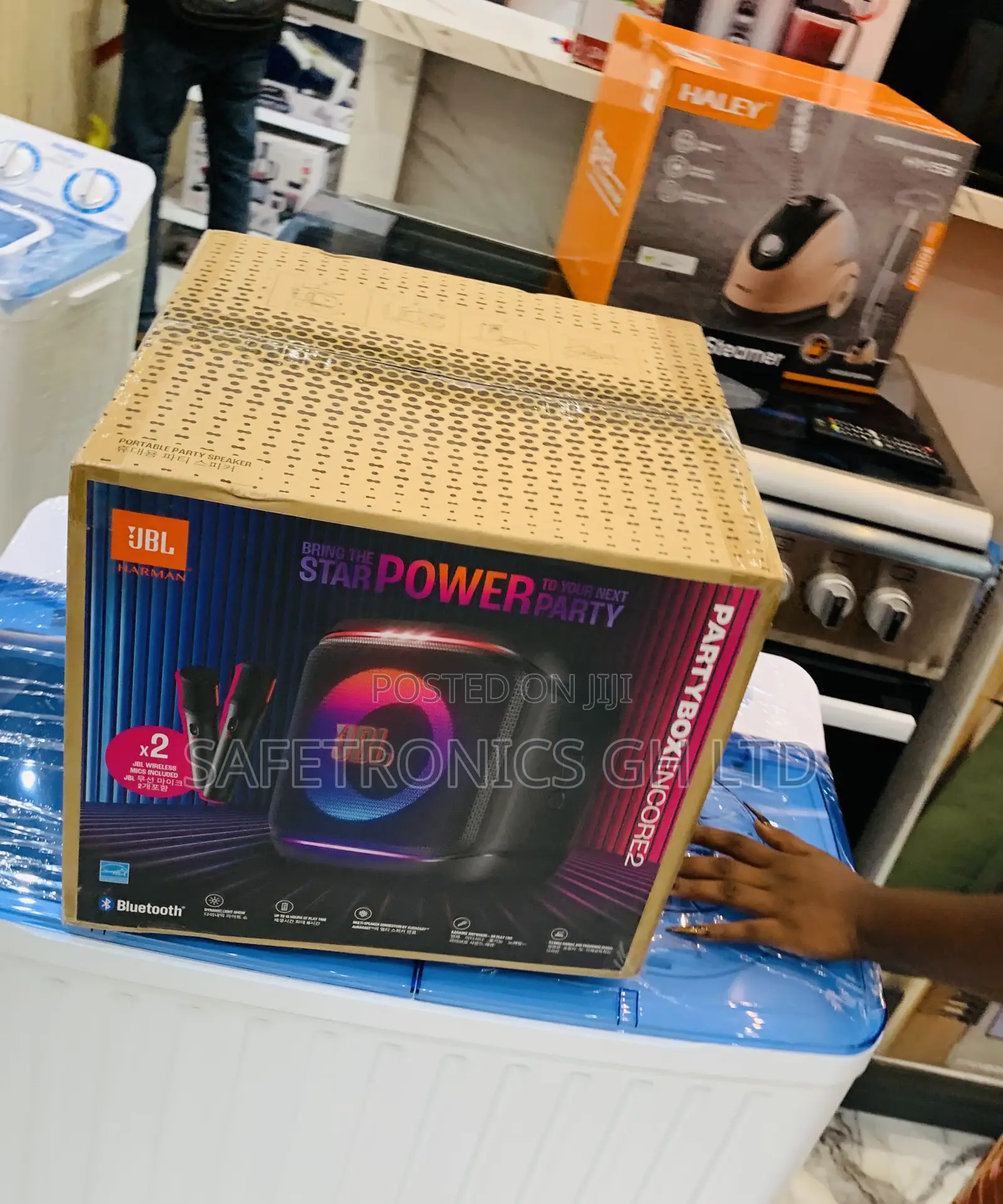 Order Good JBL Partybox Encore 2 Portable Party Speaker With 2 Mics