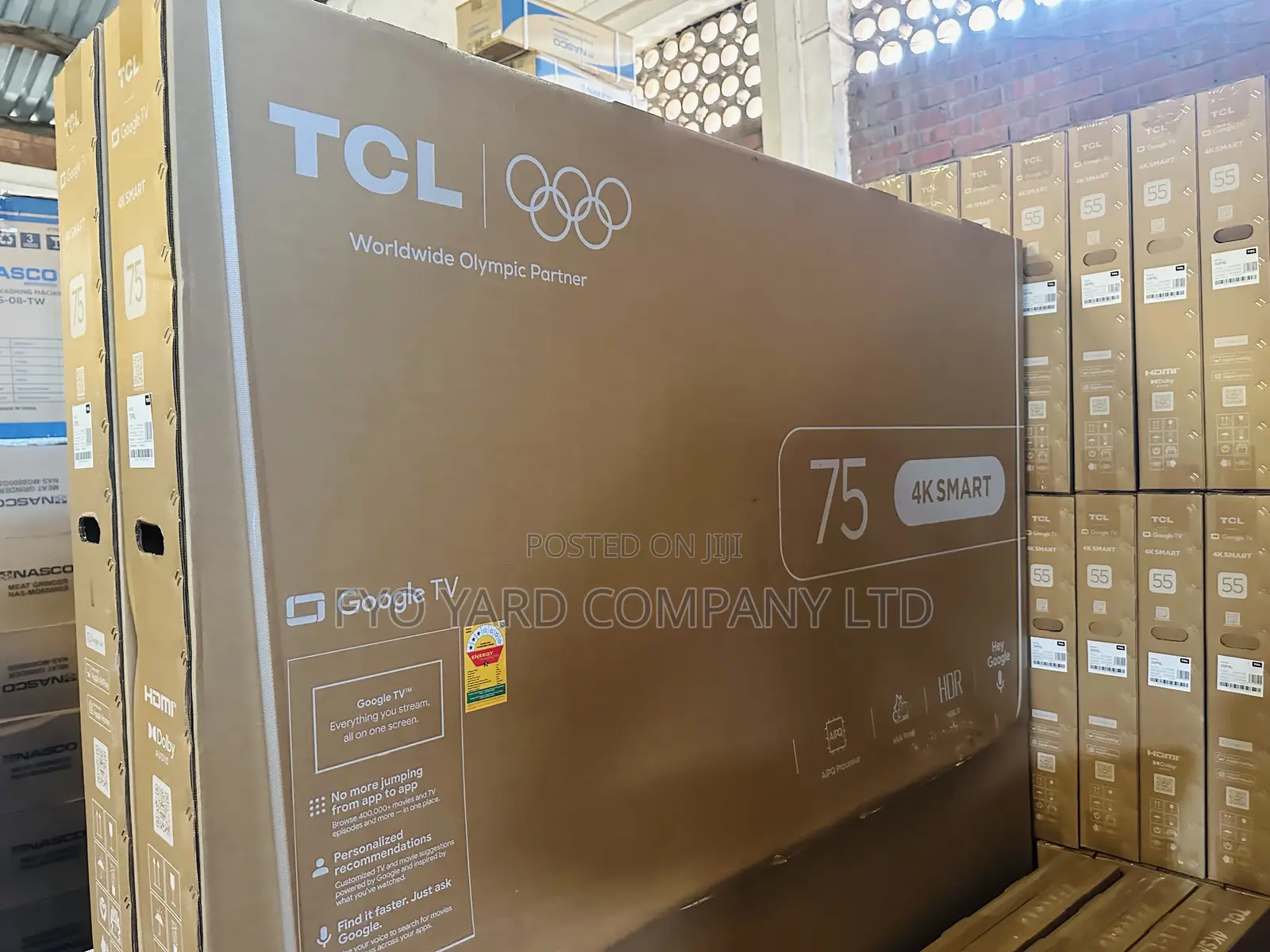 Latest Modern Design TCL 75inch Smart HDR Android Led Tv