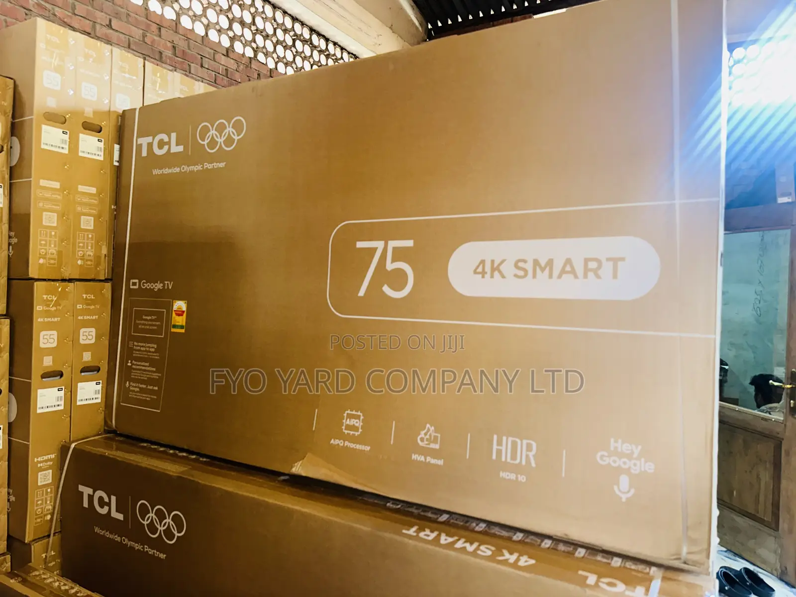 Original TCL 75” Uhd Smart Android Digital Led Tv With Bluetooth