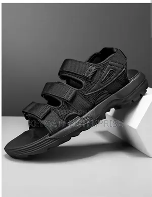 Black Sandals for Children and Adults