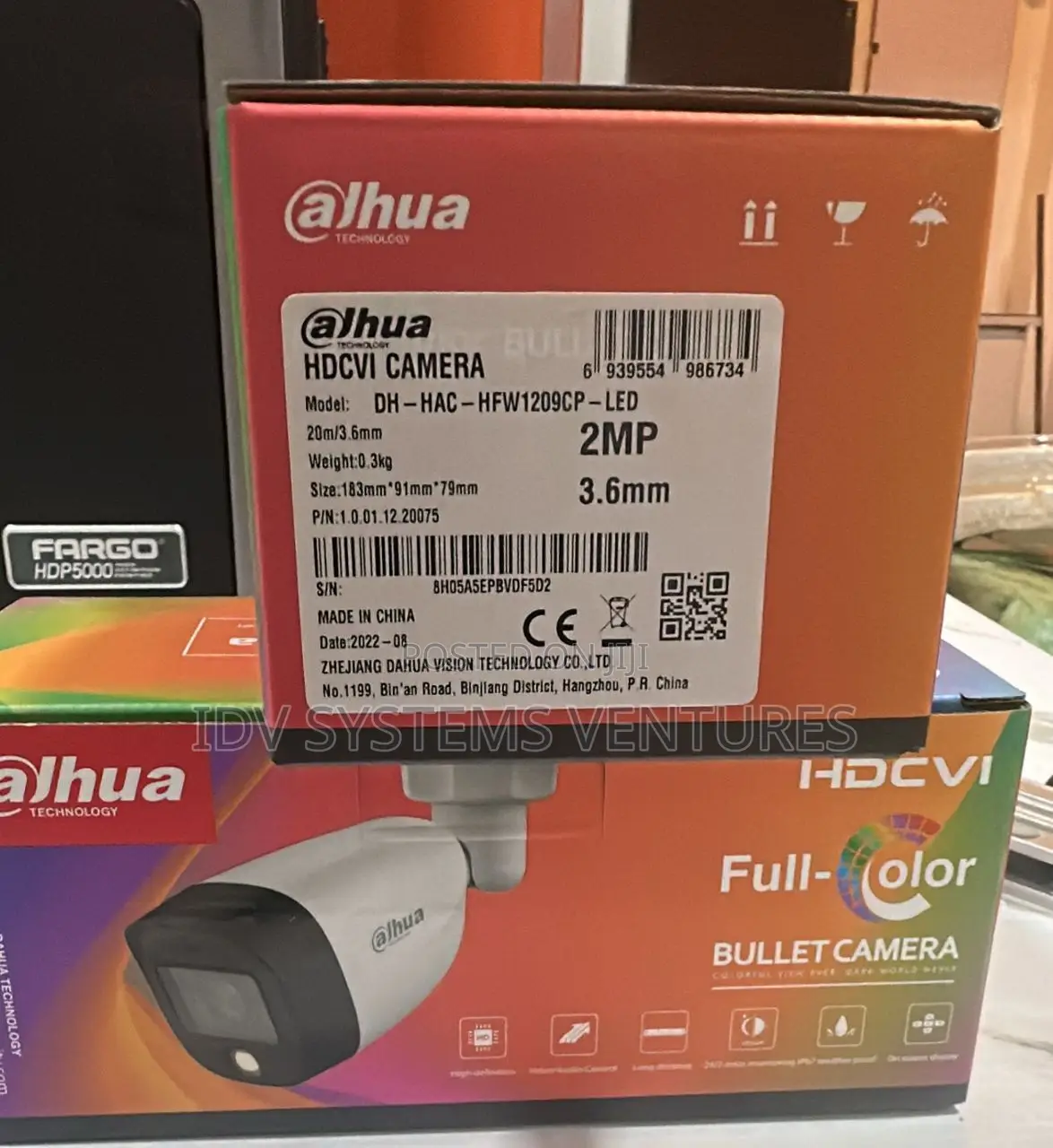Hac-Hfw1209cp-Led 2mp Full-Color Starlight Hdcvi Bullet Camera