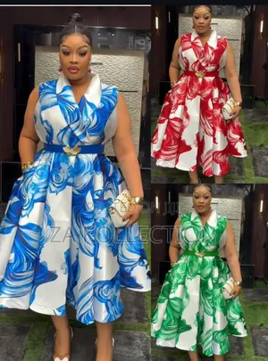 Women Pleated Pretty Church Dress