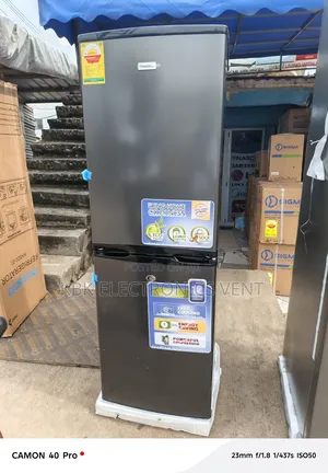Nasco 142liters Double Door Frjdge Bottom Freezer