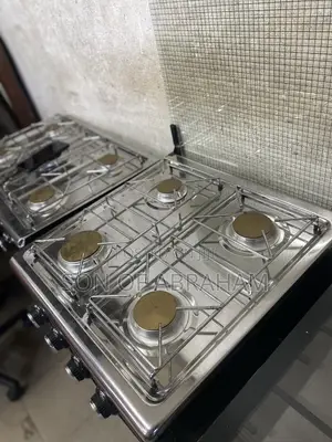 4burner Auto Standing Stove Stainless