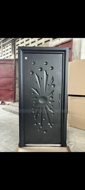 High-Quality Paladin Black Steel Door Single