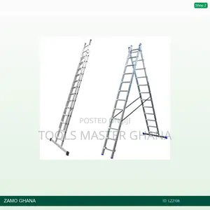 2x8 Steps Double Slide Ladder Aluminium - Lz2108