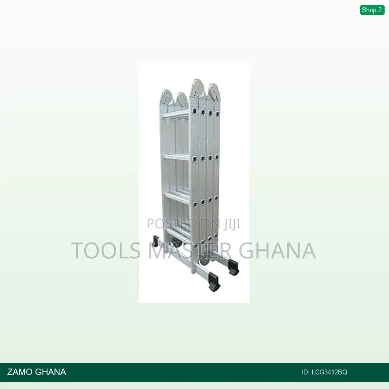 4x3 Steps Foldable Ladder Aluminium - Lcg3412bq
