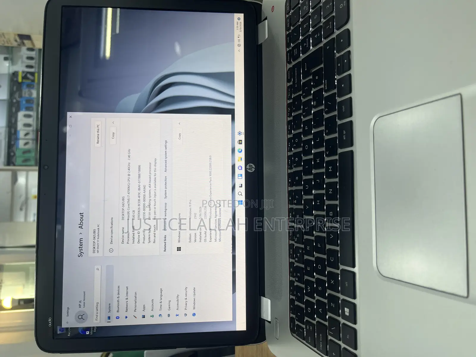 Laptop HP Envy 17 8GB Intel Core i7 HDD+SSD 500GB