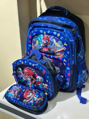 Shool Bag With Lunch Bag Pencil Case