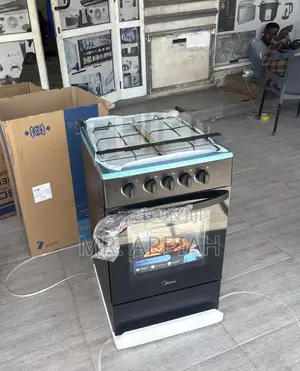 Lovely Design Midea Gas Oven 4 Burner(Black)Glass Door