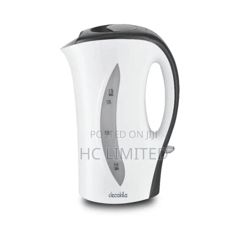 Decakila Electric Kettle - Plastic - 1.7l - 2200w - Kekt027w
