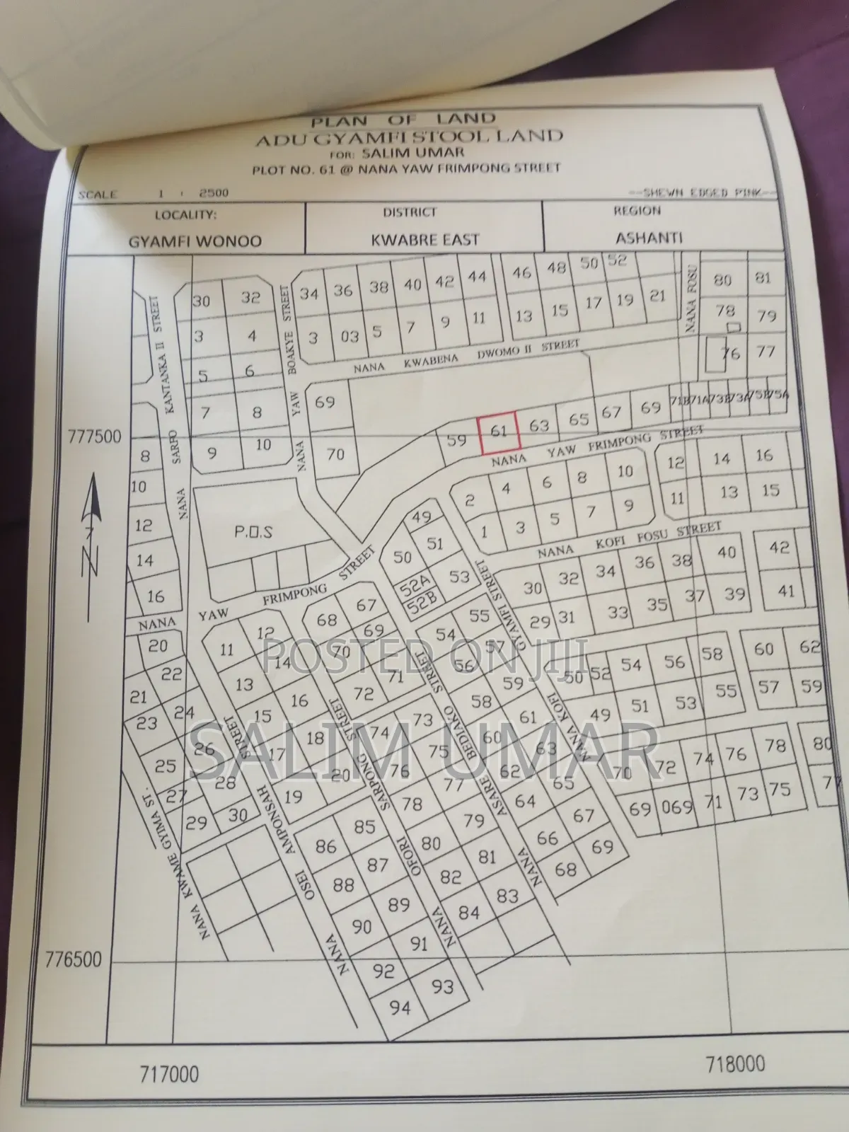 Plot of Land Available for Sale at Ntonso (Gyamfi Wonoo)