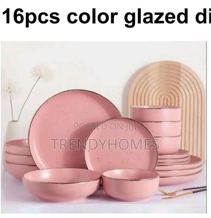 16pcs Colour Glazed Dinnerware Set