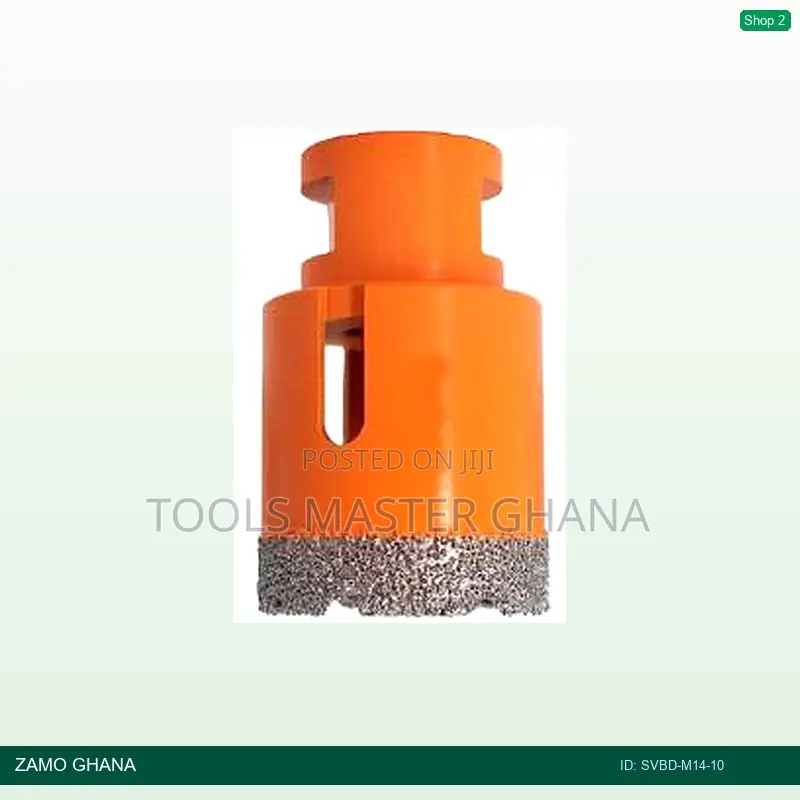 Shank Vacuum Brazed Drill M14 10mm Orange Ref.120416-002 - Svbd-m14-10