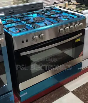 Lg 90x60 Cm, 5 Burners, Closed Door Gas Cooker Rotisserie Grill