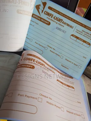 Company Receipt Book Printing