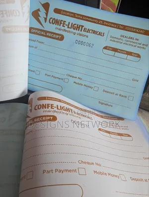 Company Receipt Book Printing