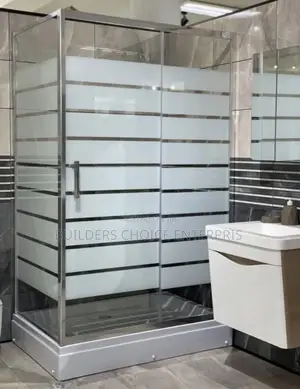 Shower Cubicle 120/80cm (Stainless)