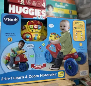 Vtech, 2-in-1 Learn Zoom Motorbike, Riding Toy 12-36months