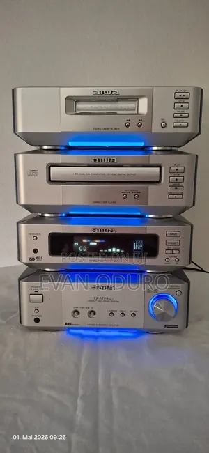 Powerf Aiwa Digital Sound System Stylish Ambient Light,Bt/Usb/Radio/Cd