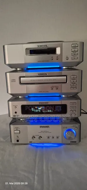 Powerf Aiwa Digital Sound System Stylish Ambient Light,Bt/Usb/Radio/Cd