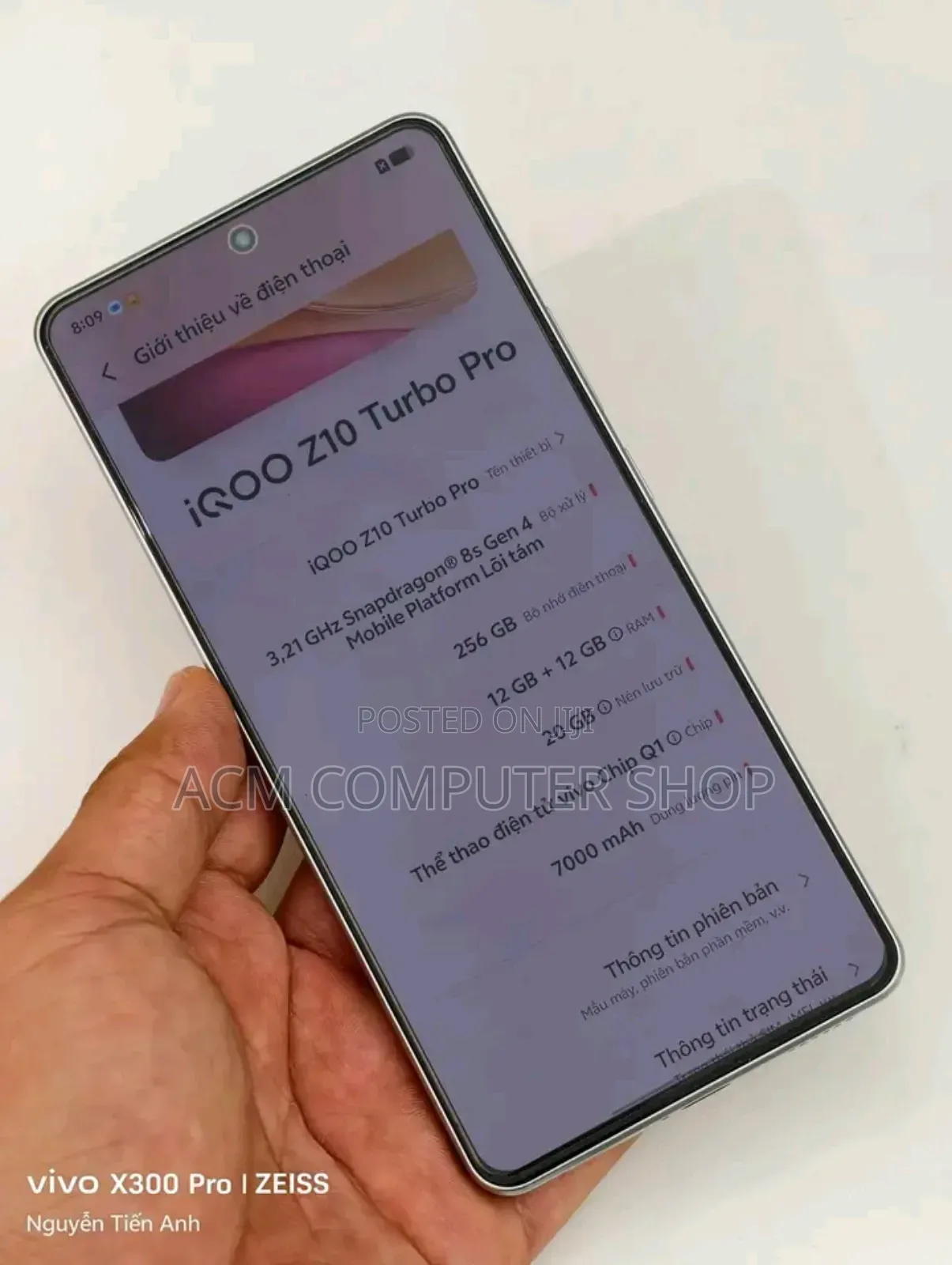 Vivo iQOO Z10 Turbo Pro 256 GB White