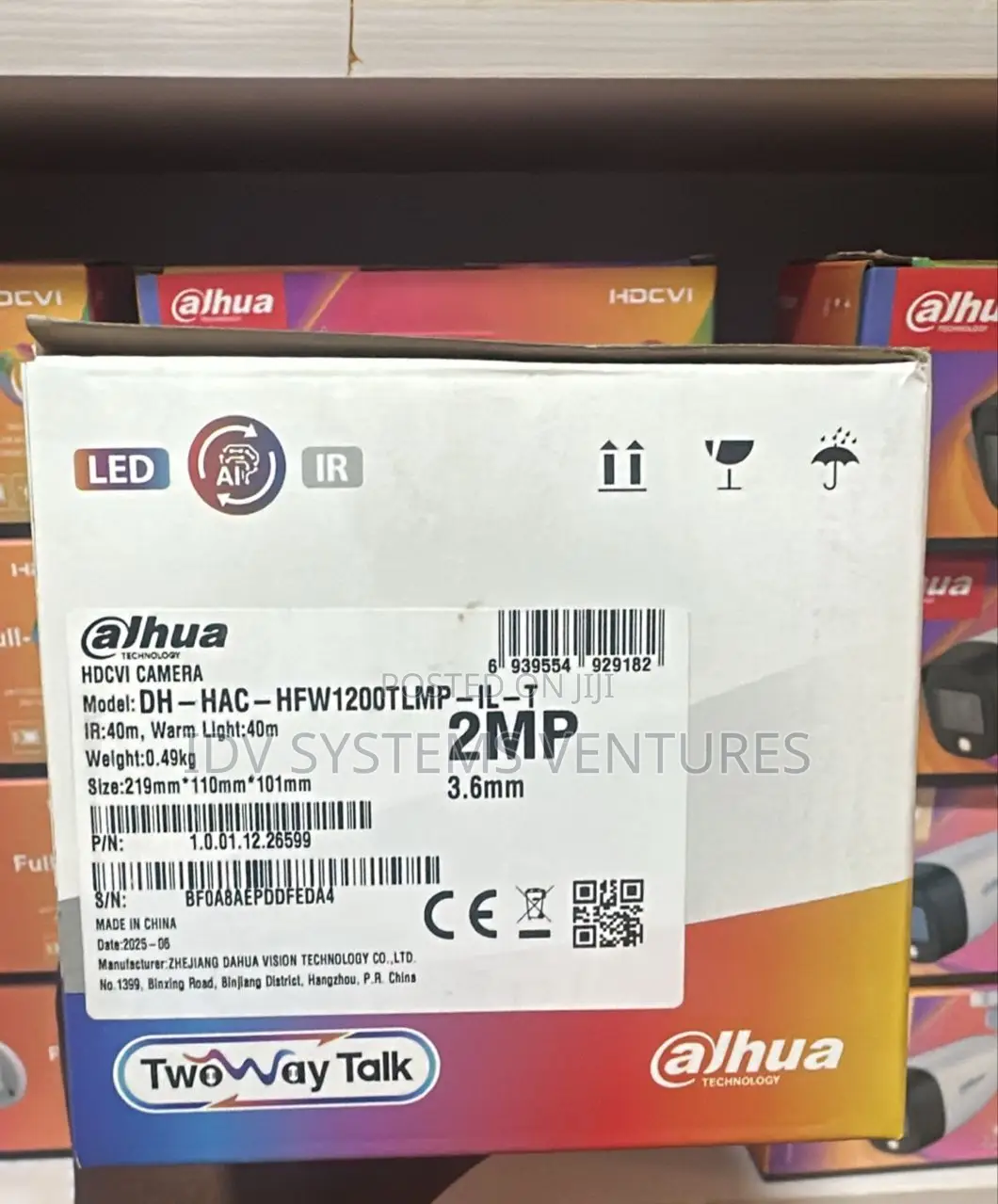 Hac-Hfw1200tlm-Il-T2mp Smart Dual Light Hdcvi Two-Way Talk Fixed-Focal
