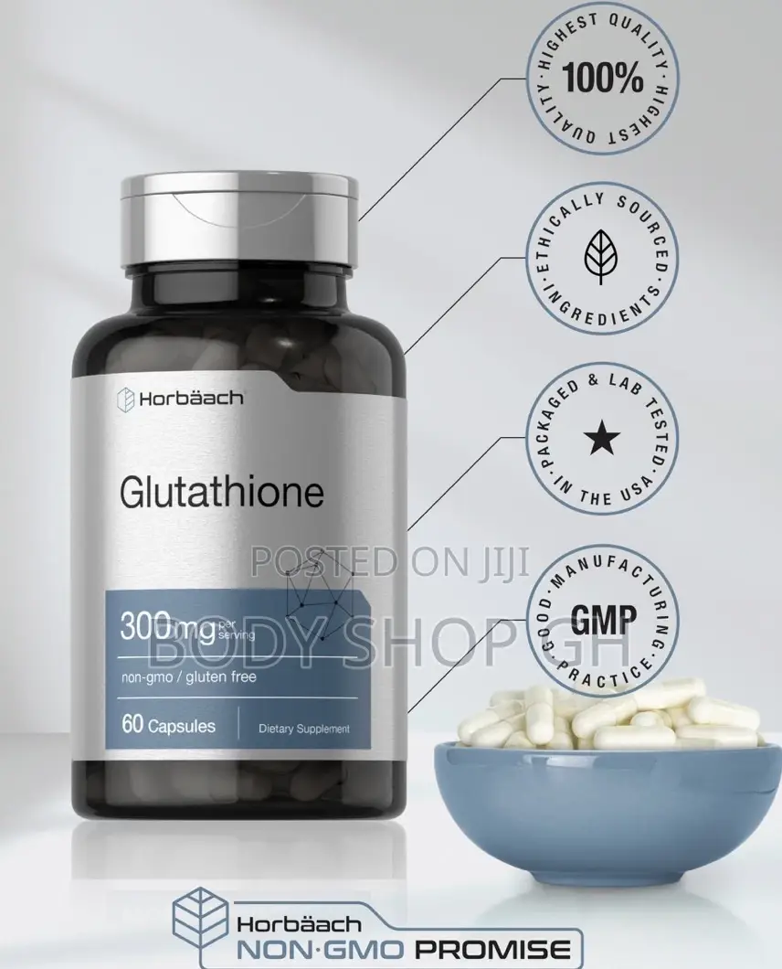 Horbäach Glutathione Supplements 300mg | 60 Capsules