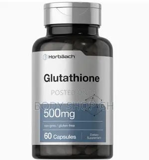 Horbäach Glutathione 500mg | 60 Capsules || Non-Gmo and Gluten Free