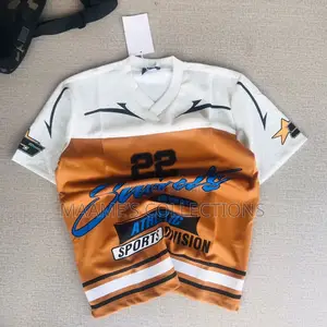 V-Neck Streetwear Jersey Shirt