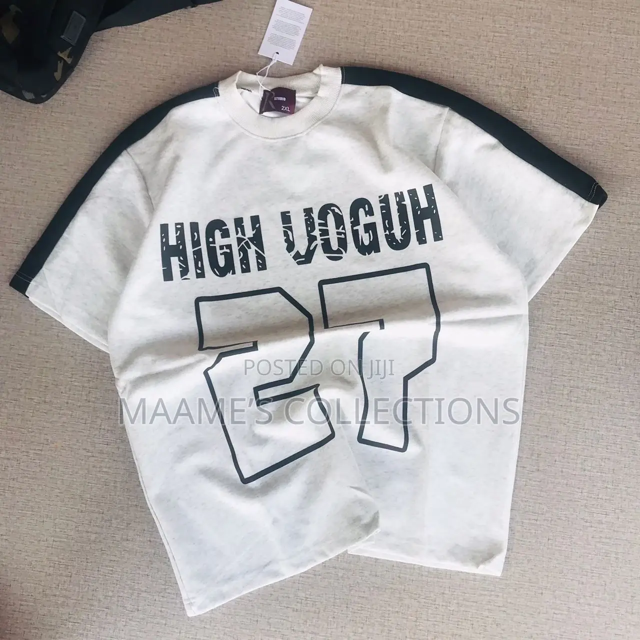 V-Neck Streetwear Jersey Shirt