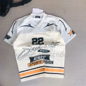 V-Neck Streetwear Jersey Shirt
