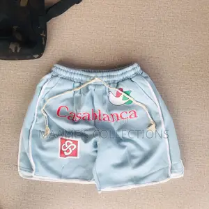 Casablanca Logo- Print Drawstring Shorts.