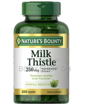 Milk Thistle Capsules, for Liver Health, 250 Mg Per, 200 Count