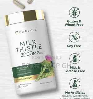 Liver Health - Milk Thistle | 180 Caps| With Dandelion + Yellow Dock |