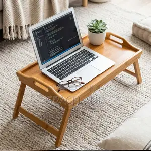 Original Bamboo Bed Tray With Folding Legs Portable for Lazy Morning