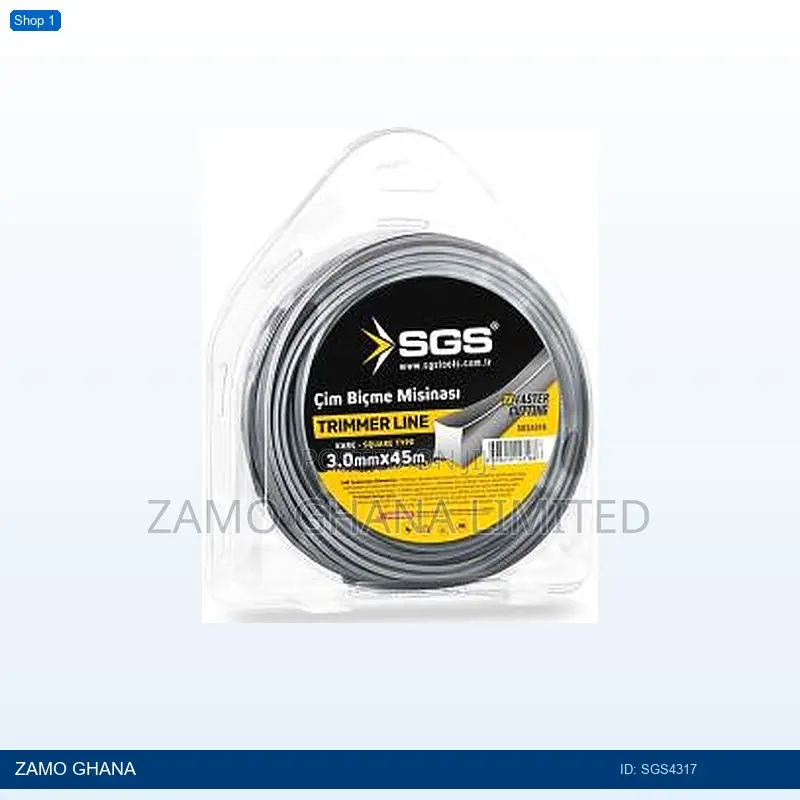 Trimmer Line 3.3mm X 37 Meter Square Type - Sgs4317